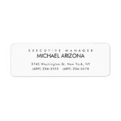 Schwarz/Weiß Minimalistisch Einfach Schlicht (Vorne)