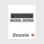 Schwarz/Weiß Minimalistisch Einfach Schlicht Aufkleber (Blatt)