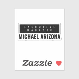 Schwarz/Weiß Minimalistisch Einfach Schlicht Aufkleber