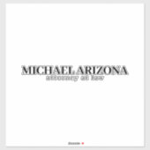 Schwarz/Weiß Minimalistisch Einfach Schlicht Aufkleber (Blatt)