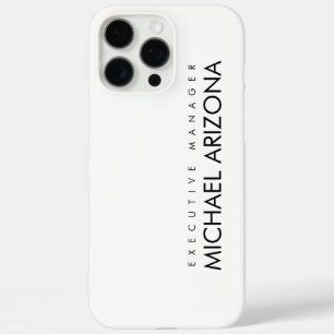 Schwarz/Weiß Minimalistisch Einfach Schlicht iPhone 16 Pro Max Hülle