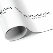 Schwarz/Weiß Minimalistisch Einfach Schlicht Geschenkpapier (Rolleneckpunkt)