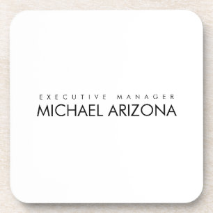 Schwarz/Weiß Minimalistisch Einfach Schlicht Getränkeuntersetzer