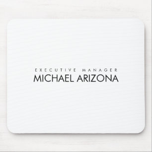 Schwarz/Weiß Minimalistisch Einfach Schlicht Mousepad