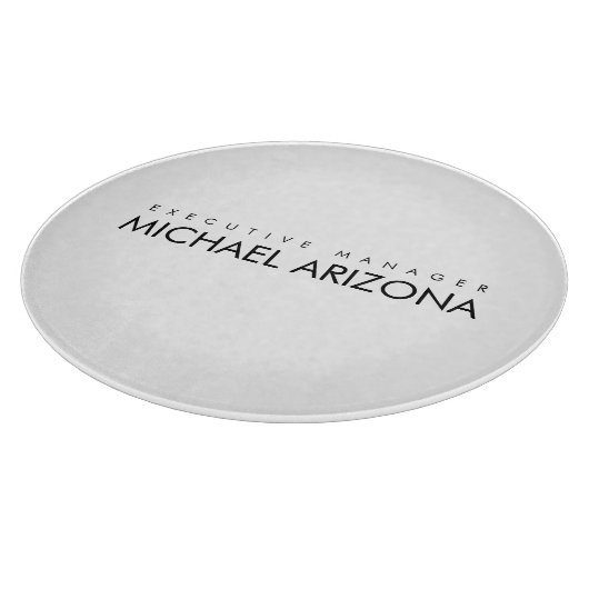 Schwarz/Weiß Minimalistisch Einfach Schlicht Schneidebrett (Ecke)