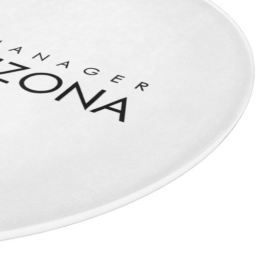 Schwarz/Weiß Minimalistisch Einfach Schlicht Schneidebrett (Ecke)