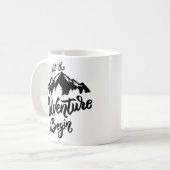 Schwarz-Weiß-Minimalistisch Kaffeetasse (Vorderseite Links)
