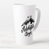 Schwarz-Weiß-Minimalistisch Milchtasse (Rechte Ecke)