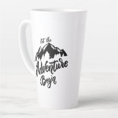 Schwarz-Weiß-Minimalistisch Milchtasse (Linke Ecke)