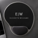 Schwarz-Weiß-Minimalistisch-Modern-Monogramm Gel Mousepad<br><div class="desc">Die Minimalistische Monogram Kollektion Schwarz/Weiß: Einfache Einfachheit und Eleganz in unseren minimalistischen Designs, die so gestaltet sind, dass sie Ihren Stil mühelos erweitern. Diese Kollektion wurde mit einem scharfen Blick für moderne Ästhetik gestaltet und weist elegante Schwarz-Weiß-Designs auf, die durch personalisierte Monogramme noch verstärkt werden. Von der schicken Schreibwaren bis...</div>