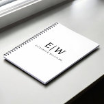 Schwarz-Weiß-Minimalistisch-Modern-Monogramm Notizblock<br><div class="desc">Die Minimalistische Monogram Kollektion Schwarz/Weiß: Einfache Einfachheit und Eleganz in unseren minimalistischen Designs, die so gestaltet sind, dass sie Ihren Stil mühelos erweitern. Diese Kollektion wurde mit einem scharfen Blick für moderne Ästhetik gestaltet und weist elegante Schwarz-Weiß-Designs auf, die durch personalisierte Monogramme noch verstärkt werden. Von der schicken Schreibwaren bis...</div>