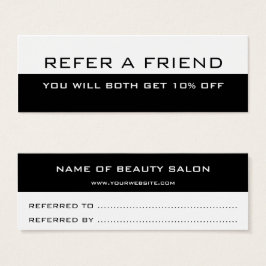 Schwarz-weiß-minimalistisch-moderne Verweiskarte