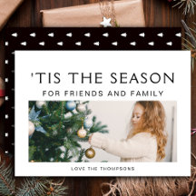 Schwarz-Weiß-Minimalistisch Modernes Foto Weihnach