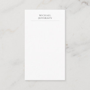 Schwarz & Weiß Minimalistisch Schlicht Modern Begleitkarte