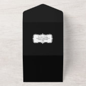 Schwarz-weiß-minimalistisch-schlichtes Foto Paare All In One Einladung (Außenbereich)