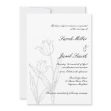 Schwarz-Weiß-Minimalistisch-Tulip-Hochzeit