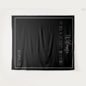 Schwarz-Weiß-Minimalistisch Wandteppich (Vorderseite (Horizontal))