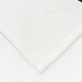 Schwarz-Weiß-Minimalistische Abstrakte Kunst Fleecedecke (Ecke)