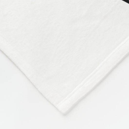 Schwarz-Weiß-Minimalistische Abstrakte Kunst Fleecedecke (Ecke)