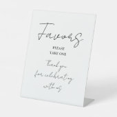 Schwarz-Weiß-Minimalistische, elegante Skriptfavor Sockelschild (Vorderseite)