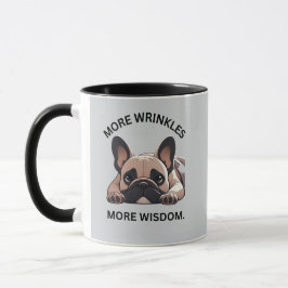 Schwarz/Weiß Minimalistische französische Weisheit Tasse
