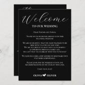 Schwarz-Weiß-Minimalistische Hochzeitswochenende (Vorne/Hinten)