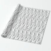 Schwarz-weiß minimalistisches Boho-Pfeilmuster Geschenkpapier (Ungerollt)