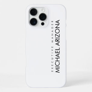 Schwarz-Weiß-Minimalistisches-einfach-modern iPhone 16 Pro Max Hülle