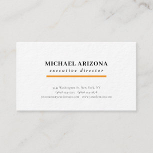 Schwarz Weiß Minimalistisches Einfaches Premium Di Visitenkarte