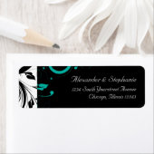 Schwarz-Weiß mit Aquamarinem Rückwärtswirbel (Insitu)