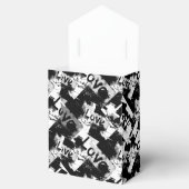 Schwarz-Weiß mit Flecken in der Liebe Geschenkschachtel (Geöffnet)