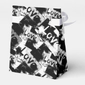 Schwarz-Weiß mit Flecken in der Liebe Geschenkschachtel (Rückseite)
