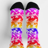 Schwarz-Weiß mit Flecken in der Liebe Socken (Oben)