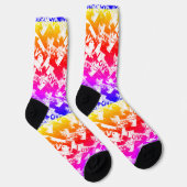 Schwarz-Weiß mit Flecken in der Liebe Socken (Rechts)