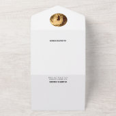 Schwarz-Weiß mit Gold Letzte Disco All In One Einladung (Außenbereich)