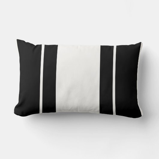 Schwarz-Weiß-Mit Monogramm Kissen (Vorderseite)