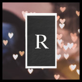 Schwarz-Weiß-Mit Monogramm Papierhandtücher Serviette