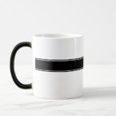 Schwarz-weiß Mit Monogramm Verwandlungstasse (Links)