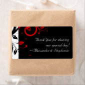 Schwarz-Weiß mit rotem Rückwärtswirbel (Insitu)