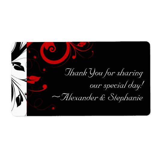 Schwarz-Weiß mit rotem Rückwärtswirbel (Vorne)