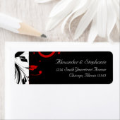 Schwarz-Weiß mit rotem Rückwärtswirbel (Insitu)