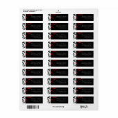 Schwarz-Weiß mit rotem Rückwärtswirbel (Vorne)