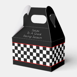 Schwarz-weiß mit rotem Token-Box-Design Geschenkschachtel