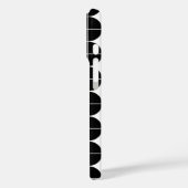 Schwarz/Weiß Mitte Jahrhundert Modernes Abstraktes Case-Mate iPhone Hülle (Rückseite / Links)