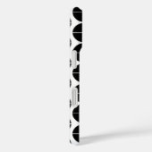 Schwarz/Weiß Mitte Jahrhundert Modernes Abstraktes Case-Mate iPhone Hülle (Rückseite / Rechts)