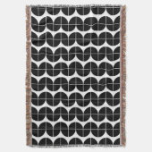 Schwarz/Weiß Mitte Jahrhundert Modernes Abstraktes Decke (Vorderseite Vertikal)