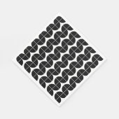 Schwarz/Weiß Mitte Jahrhundert Modernes Abstraktes Serviette (Ecke)