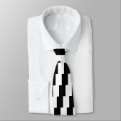 Schwarz-Weiß-Mittel anpassen Krawatte (Gebunden)