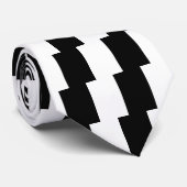 Schwarz-Weiß-Mittel anpassen Krawatte (Gerollt)