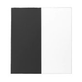 Schwarz-Weiß-Mittel anpassen Notizblock (Vorderseite)